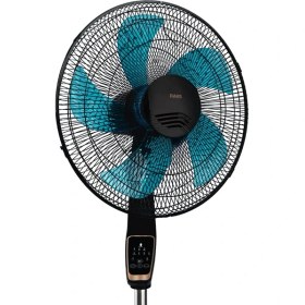 Resim Raks 18INÇ / 45CM 75W Ayaklı Vantilatör 3 Kademe Uzaktan Kumandalı Dijital Zaman Ayarlı 220V 