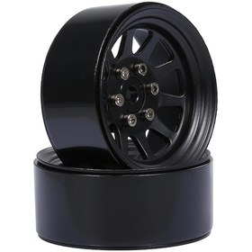 Resim Geekyou 1/10 Rc Çıkma Araçları İçin 1.9 İnç Çinko Alaşım Jant Seti - 2 Adet, Traxxas, Hsp, Redcat, Rc4wd, Tamiya, Axial Scx10, D90, Hpi Uyumlu 