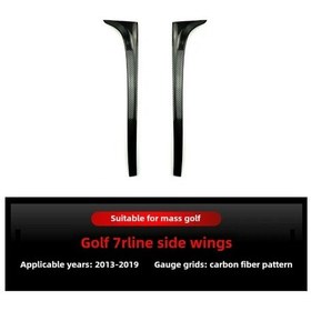 Resim Lumaworld Karbon Fiber Desenli Golf 7 Rüzgar Kanadı 2013-2019 Aerodinamik Spoiler Yükseltme 