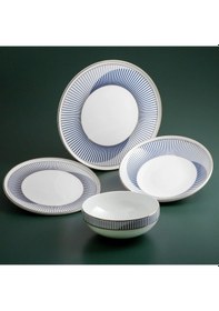 Resim Jumbo Luna Fine Bone 24 Parça 6 Kişilik Yemek Takımı 