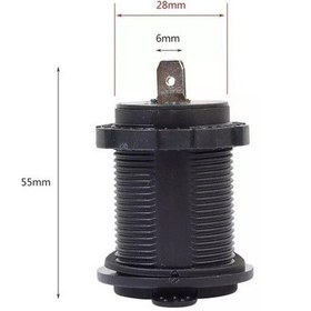 Resim Oto Çakmak Fiş Çakmaklık Dişi Pano Tip 30Mm Şase Monteli Fişli 1 Adet N11.64 