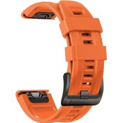 Resim Garmin Fenix 5x Puls 26mm Silikon Spor Saf Renk Saat Kordonu 