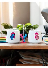 Resim Kawaii Sevimli Stitch Ve Angel Fotoğraf Ve Not Tutucu Sevgili Kombini - Ofis Masa Not Tutacağı Çok Renkli 