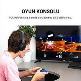 Resim VegGieg USB Harici Ses Kartı Adaptörü 3.5mm Kulaklık ve Mikrofon Girişli V-K102 