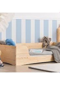 Resim Markaawm Markaawm Montessori Karyola Ahşap Çam Yatak Çocuk Beşik Akçaağaç 