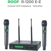 Resim ROOF R-1200 UHF TELSİZ 2 EL MİKROFON 