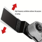 Resim Metal Dönüştürücü Başlığı Yüksek Frekanslı Titreşimli Kesici için - Pil Gerektirmez, Dayanıklı Yapı, Hassas Kesim Görevleri için İdeal, Güç Aracı Aksesuarları | Şık Metalik Bitiş | Sağlam Yapı, Açı Değirmeni Dönüştürücü Başlığı 
