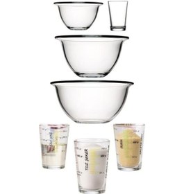 Resim Paşabahçe Arda Türkmen Kase Ve Ölçü Bardağı Seti Fma04348 Fma05289 