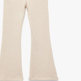 Resim Kız Bebek Viskon Karışımlı Beli Lastikli Basic İspanyol Paça Tayt 