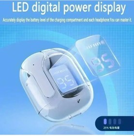 Resim Pembe Tws T2 Kablosuz Kulaklık Led Güç Dijital Ekran Kulaklık Stereo Ses Bluetooth Kulaklık 5.3 İpone Xiaomi Lenovo Kulaklık İçin 