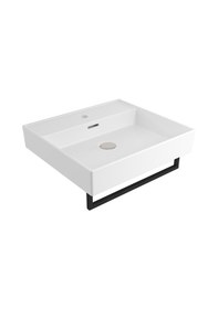 Resim Bocchi Milano 1644-001-0126 Tezgahüstü Lavabo Parlak Beyaz 50 CM 