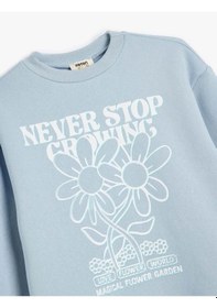 Resim Koton Kız Çocuk Sweatshirt Mavi 5wkg10044ak 25ky59000210 Y59209 Mavi 