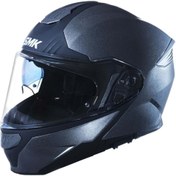 Resim Smk Gullwıng Blank Anthracıte Glda600 Çene Açılır Motoksiklet Kaskı Mat Siyah 