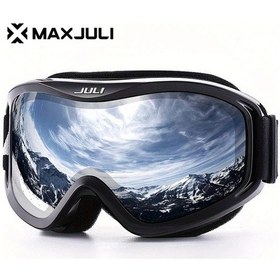 Resim Maxaccess Maxjulı Erkek Ve Kadın Kayak Gözlüğü - Antifog Polar Snowboard Snowmobile Ski Aksesuar 