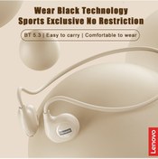 Resim Xindoker Lenovo Thinkplus Xt95 Beyaz Kulaküstü Bluetooth 5.3 Kulaklık - 5 Saat Kullanım Süresi, 16mm Hoparlör, 210m Aktarım Mesafesi 