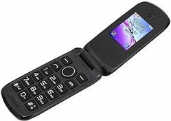 Resim Flip Phone, 1.77in Renkli Ekran 1200mAh 2G Ev Için Flip Cep Telefonu (AB Tak) 