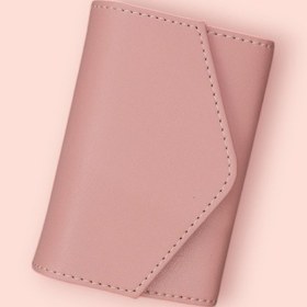 Resim Modica Paris - Vegan Deri Akordiyon Kartlık Cüzdan Şıklık Ve Fonksiyonun Buluştuğu Kusursuz Tasarım Pudra 