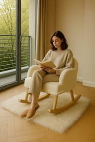 Resim BEYLERBEYİ mom sallanan koltuk emzirme koltuğu anne koltuğu 