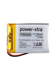 Resim Power-xtra Px603035 - 3.7v 600 Mah Li-polymer Pil - Devreli 