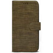 Resim General Mobile GM 21 Plus Kılıf Kumaş Kredi Kartı Para Bölmeli Standlı Exclusive Spor Cüzdan 