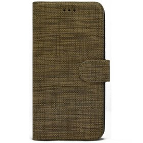 Resim General Mobile GM 21 Plus Kılıf Kumaş Kredi Kartı Para Bölmeli Standlı Exclusive Spor Cüzdan 