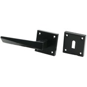 Resim 4 Takım Pratik Prizma Oda Siyah Rozetli Kapı Kolu 5060 