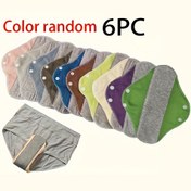 Resim 6'lı set akrilik kumaş, grafen idrar kaçırmaya karşı koruma pedleri, tekrar kullanılabilir, sızdırmaz, hijyenik idrar koruma pedleri, adet ve yaşlı bakım için 