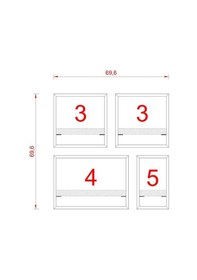 Resim Rafkestir Milano Raf Seti - Model 3 Beyaz ( Mat ) 