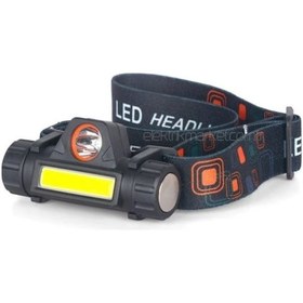 Resim Cata Ct-9120 Şarj Edilebilir Led Kafa Feneri Siyah 
