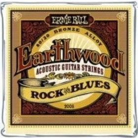 Resim Ernie Ball 2008 Earthwood 80/20 Bronze Rock and Blues Akustik Gitar Teli (10-52) 