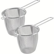Resim 2 Adet Paslanmaz Çelik Demlik Süzgeçleri, Yaprak Çaylar ve Baharatlar için File Filtre, Çeşitli Bardak Tiplerine Uygun Dayanıklı Metal Demleme Aparatı, Mutfak Aksesuarları, Noel İçin En İyi 