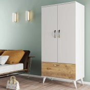 Resim Tanmob Nova 2 Kapılı Gardırop BeyazÇam GRD0203 