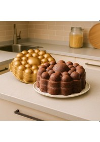 Resim Bubble Kek Kalıbı - Gold - 26 Cm Çok Renkli 