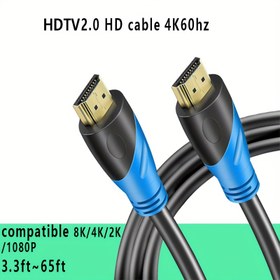 Resim Ultra Yüksek Hızlı 4K/8K HDTV Kablosu 100.58cm-19.81metre - 18Gbps, Altın Kaplama Konnektörler, Ethernet Uyumlu, 4K@60Hz, 2K, 1080P, 3D ARC Desteği - UHD TV'ler, Monitörler, Dizüstü Bilgisayarlar, Xbox, PS4/PS5 için İdeal - Dayanıklı PVC, Çoklu Boyutlar Mevcut 