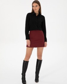 Resim Pierre Cardin Kadın Bordo Etek Dokuma 50318251-vr014 Bordo 