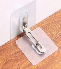 Resim Buffer ® Deprem Için Ultra Dayanıklı Çivisiz Duvarı Delmeden Ayarlanabilir Eşya Sabitleyici Aparat 