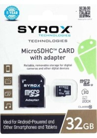 Resim Syrox 32 Gb Hafıza Kartı 