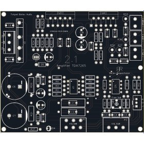Resim 2.1 Kanal 2x25+50 Watt Amfi Devre Kartı - TDA7265 
