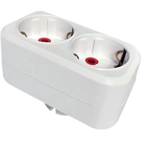 Resim Mutlusan İkili Topraklı Fiş-priz Düz Tip Beyaz 001 170 033006 00 00 Standart 