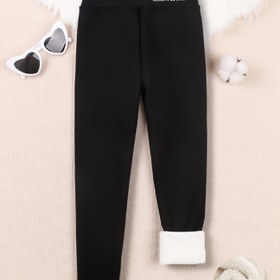 Resim Kızlar için Termal Köpekbalığı Desenli Dar Kesim Tayt - Yüksek Esneklikli Kış Pantolonu, Köpekbalığı ve Desenli, Sıcak Opak İç Çamaşırı, Oyun Buluşmaları ve Soğuk Hava İçin, Makinede Yıkanabilir (Gençler İçin), Dış Mekanlar İçin Mükemmel 