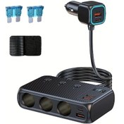 Resim Xuweiwei 171w Araba Sigara Puro Adaptörü 9lu Çoklu Arayüz Pdqc 30 Bağımsız Anahtar Dc Soket Bir Sürük Üç Sigara L Siyah Tüm Araçlar İçin 