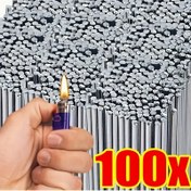 Resim 100'lü Paket Düşük Sıcaklık Alüminyum Kaynak Çubukları, Bakır, Demir, Alüminyum ve Paslanmaz Çelik için Metal Onarım Çubukları - Montaj Gerekmez 