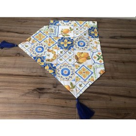 Resim Limon Seramik Desenli Runner Çok Renkli 