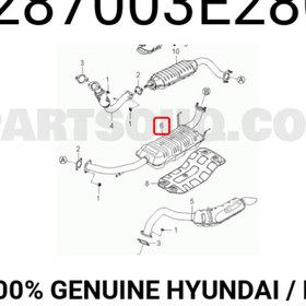 Resim Sorento Arka Susturucu Orjinal | 287003E280 