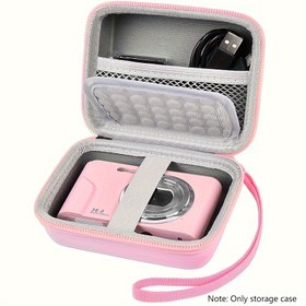 Resim PSofcake Kamera Çantası Nicamery/for ZORNIK/for IXNAIQY/for Sevenat/for Sunscien/for Zostuic Dijital Kamera FHD 1080P Mini Fotoğraf Makinesi ile uyumludur. USB Kablosu Taşıma Tutucusu (sadece kutu) 
