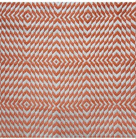 Resim Peştemal Sık Dokuma Günbatımı Turuncu Turuncu 