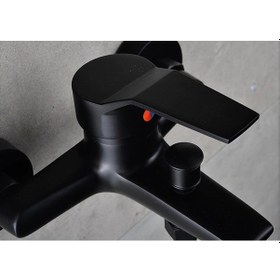 Resim Sardıcı Banyo Lavabo Bataryası Musluk Siyah 