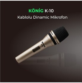 Resim König K-10 600 Ohm Profesyonel Kablolu Vokal Mikrofon 