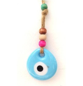 Resim Hasır Küçük Nazar Duvar Süsü Karışık Renkli Boncuk Nazarlık Duvar (546030522) 