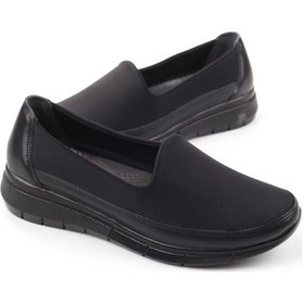 Resim Norfix 1964 Kadın Streçli Comfort Ayakkabı Siyah Krem 